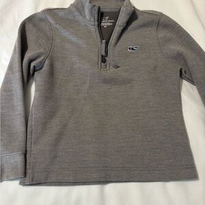 Vineyard Vines Charcoal Quarter-Zip Pullover